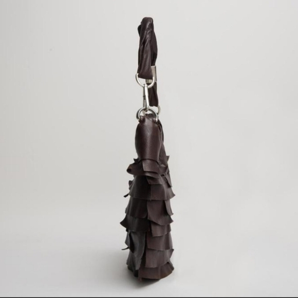 Y2K Yves Saint Laurent St. Tropez YSL Tom Ford Brown Leather Shoulder Handbag - Picture 4 of 17